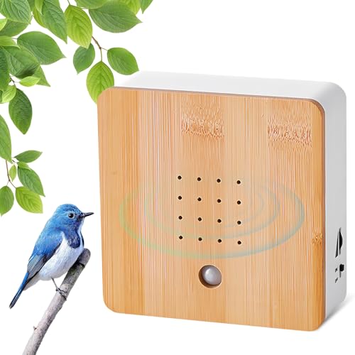 Boîte À Sons d'oiseaux, Boîte À Sons Naturels avec Chants d'oiseaux, Boîte À Détecteur De Mouvement pour Oiseaux, Boîte À Bruit Naturel pour Oiseaux,...