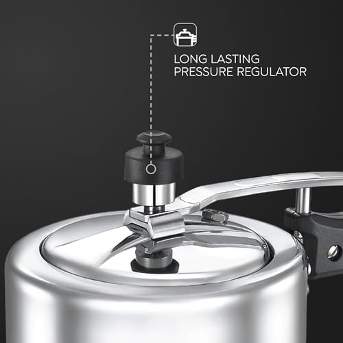 Judge by Prestige Deluxe 2 L Induction Bottom Pressure Cooker (Aluminium) - Image 4
