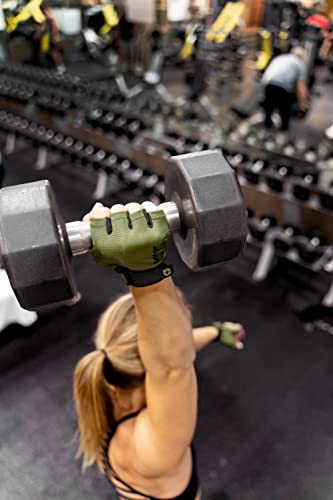 Luvas para levantamento de peso Harbinger Power Workout, pequeno, verde