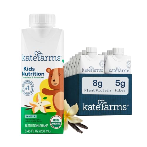 Image of KATE FARMS Kids Nutrition Shake, Vanilla, 8g Protein, 12 Pack