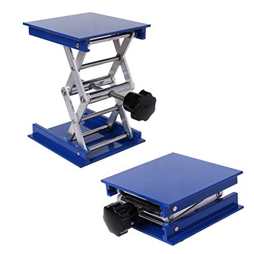 Mesa elevadora de aluminio para grabado en madera y tarjetas artesanales 7