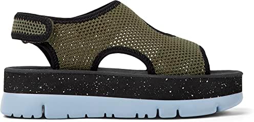 Camper Women's Flatform Flat Sandal, Medium Green, 7.5 | Image 1