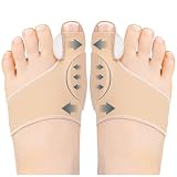 SULPO 1 Paar Hallux Valgus Korrektur Socken - Weiche, Elastische Hallux Valgus Zehenspreizer für Damen und Herren - Hautfreundlich, Atmungsaktiv, Universalgröße, Waschbar, Mit Silikonpolster