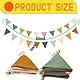 Wimpelkette Kinderzimmer Babyzimmer Deko Musselin Baumwolle Girlande zum Aufhängen Wanddeko für Mädchen Jungen Hausbett Geschenk
