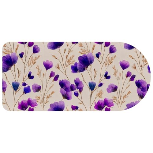 Tapis de souris bureau 73x35 cm fleurs sauvages grand format pc