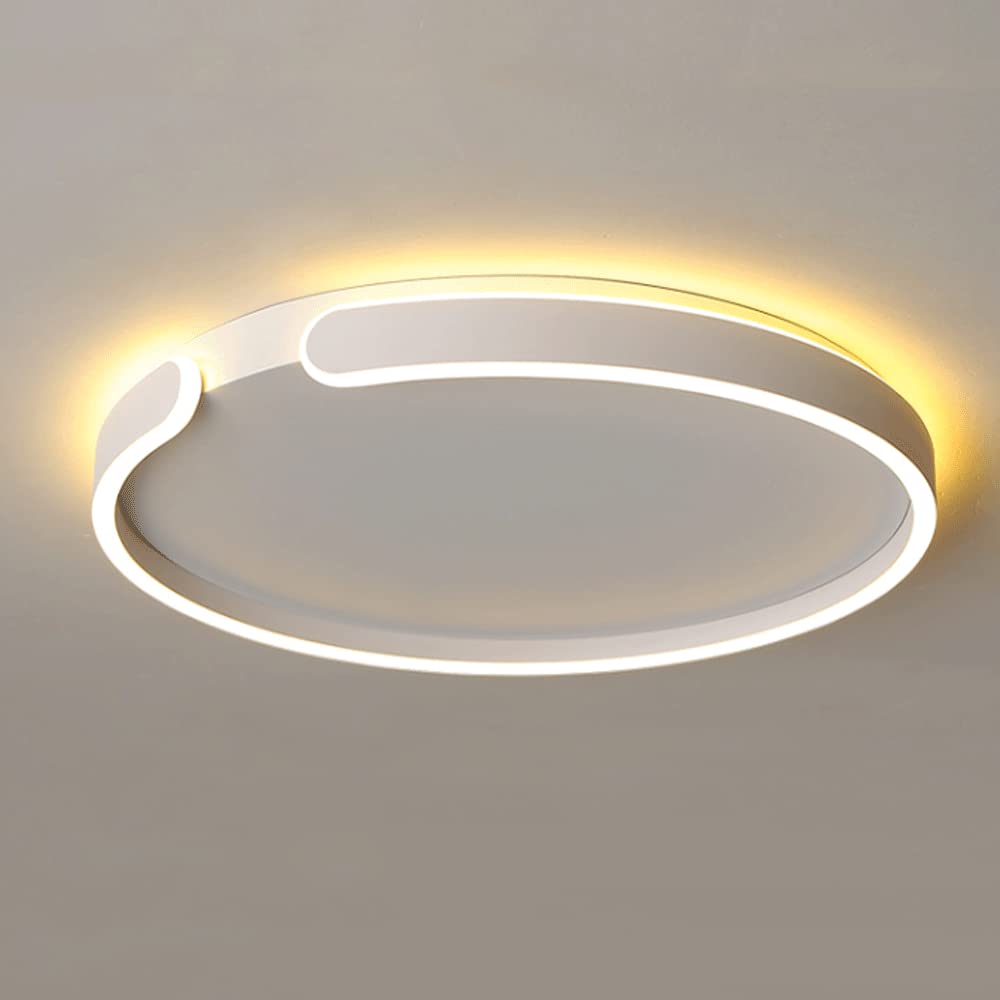 Plafonnier LED économie d'énergie en aluminium blanc, lustre de surface 21cm