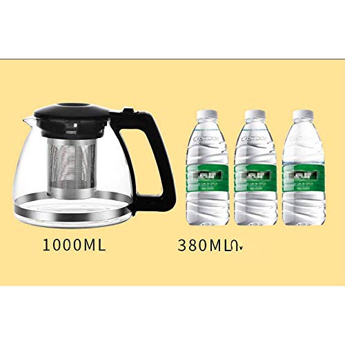Glas Teekessel Anti-Verbrühung Home Flower Teekanne Büro Gesundheit Tee Set Wasser Tasse Set Tasse Kaltwasserflasche Glas Teekanne Oolong
