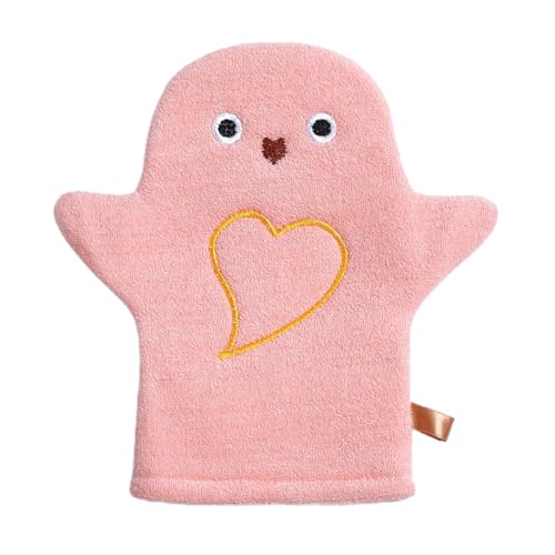 Manopla de baño para niños, esponja suave con diseño de animales para lavarse la cara, las manos, el cabello y el cuero cabelludo todos los días