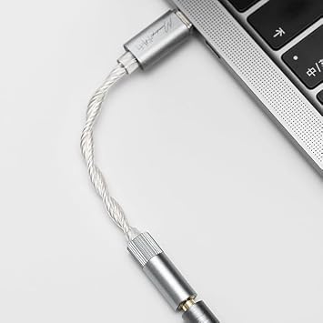 Moondrop ECHO-A 32Bit/384kHz Portable DAC/AMP w/Mic (3.5mm) Portable, Mobile High Performance USB-C Sound Card MAC, PC, Smartphones with DAC/AMP 3.5mm TRRS output
