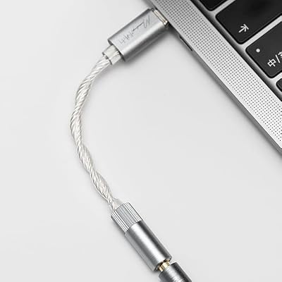 Moondrop ECHO-A 32Bit/384kHz محمول DAC/AMP مع ميكروفون (3.5 مم) محمول، محمول، بطاقة صوت USB-C عالية الأداء MAC، كمبيوتر شخصي، هواتف ذكية مع مخرج DAC/AMP 3.5 مم TRRS