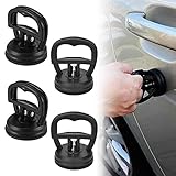 4 PCS Car Dent Remover Tool Puller Repair Kit, Black Suction Cup Car Dent Repair Puller, Handle...