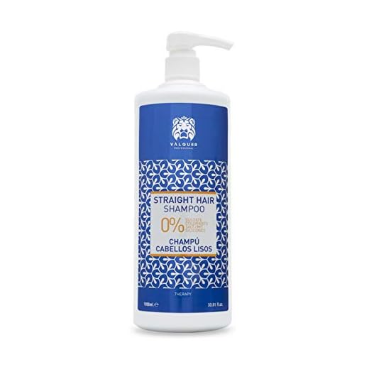 Válquer Profesional Champú Premium, Zero Cabellos Lisos, Sin: Sal, Sulfatos, Siliconas, Parabenosm 0% Volumen, con Pantenol, Multicolor, 1000 Mililitros