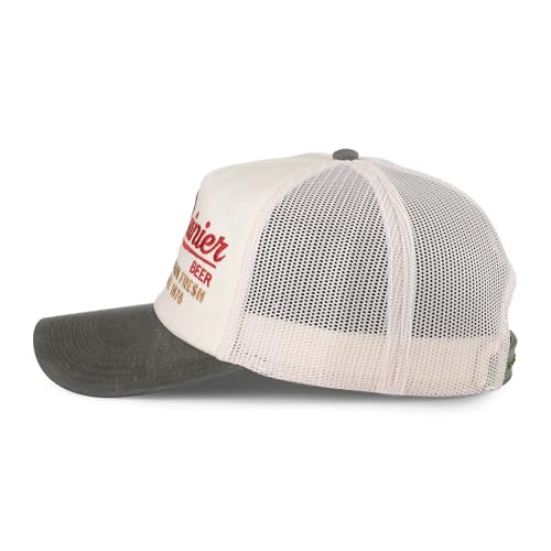 Image of AMERICAN NEEDLE Rainier Beer Unisex Adjustable Snapback Baseball Hat