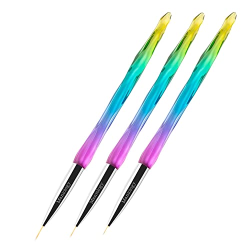 Set de 3 Pinceles Detalladores para Arte en Uñas miniatura 1
