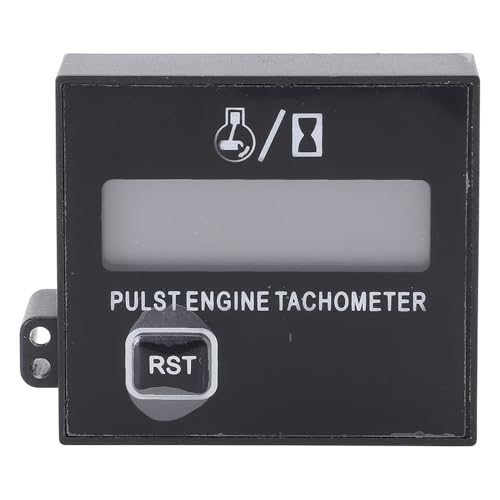 RASTKY Motor-Drehzahlmesser, Wasserdicht, Induktiv, Kleiner Digitaler Drehzahlmesser für Kettensäge, Motorrad, Golfwagen, ATV, für 3–5 cm Handentfernung