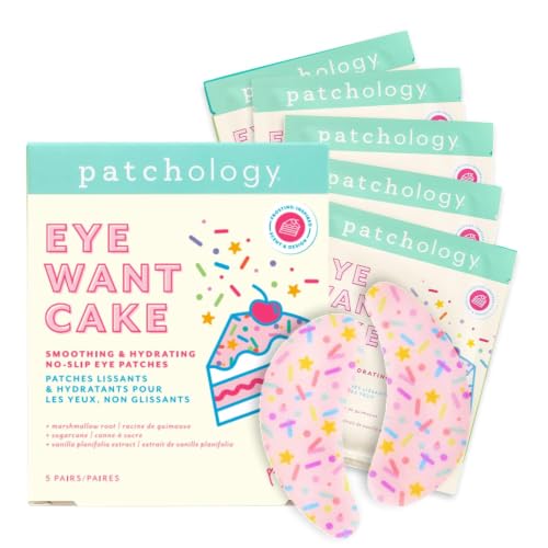 Patchology Eye Want Cake Under Eye Patches | Birthday Gift for Women | 5pk | Puffiness & Anti Wrinkle Patches Nonslip Grip-Tech | Hydrating Eye Masks for a Radiant Look | Hyaluronic Acid & Antioxidants