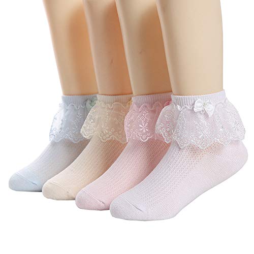 Toddler/Kids Girls Cotton Lace Socks Princess Dressy Socks(1-9T)