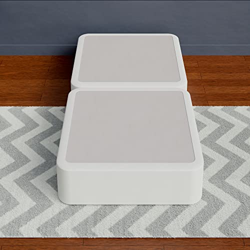 Spinal Solution 4-Inch Wood Split Low Profile Traditional Box Spring/Foundation For Mattress, Twin Xl, White #TOP4