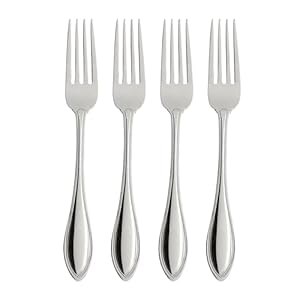 Oneida American Harmony Everyday Flatware Dinner Forks, Set of 4