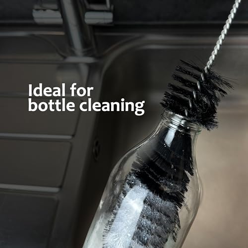 Bottle Brush for Cleaning - Jacobi Jayne® Bird Feeder Cleaner - Bird Feeder Accessories - Extra Long Handle Crevice Cleaner - Washing Brush and Outdoor Tool - Image 5