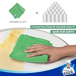 MR.SIGA Microfiber Cleaning Cloths, Streak Free Microfiber Towels, 12 Pack - Image 4