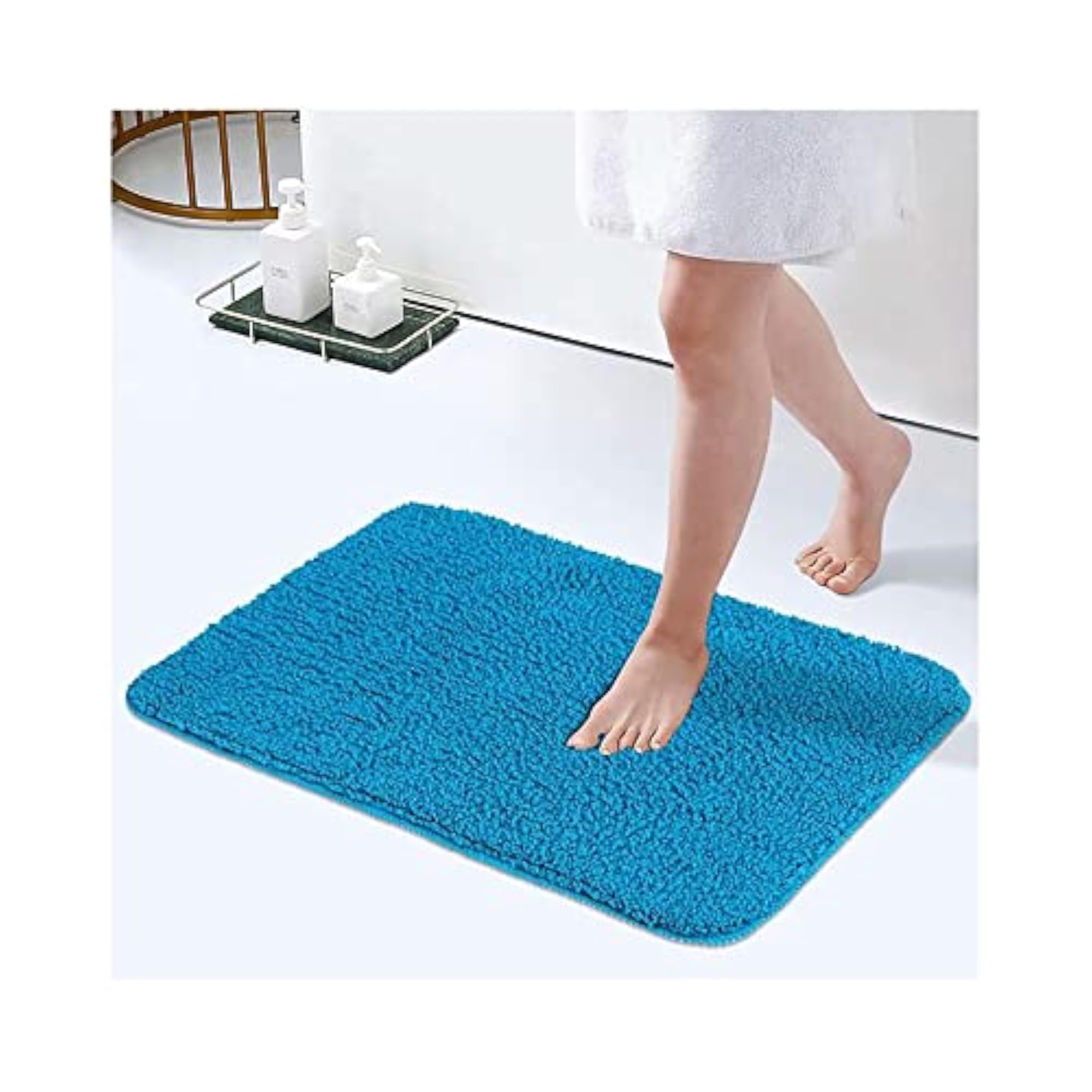 Super Absorbent Lightweight 100% Polyester Bath Mat