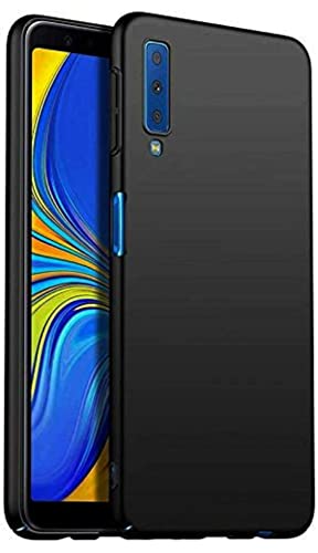 Image of Mobile Back Cover Case for Samsung Galaxy A7(2018) (Silicone Case|CameraProtection|Black SC1510)