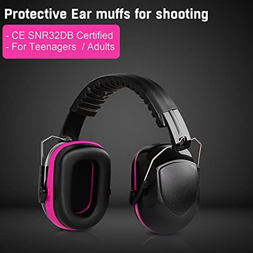 Bcoxan Shooting Ear Protection Safety Eamuffs, Gun Range Hearing Protection, Shooting Glasses, Earplugs, Carrying Case #TOP2