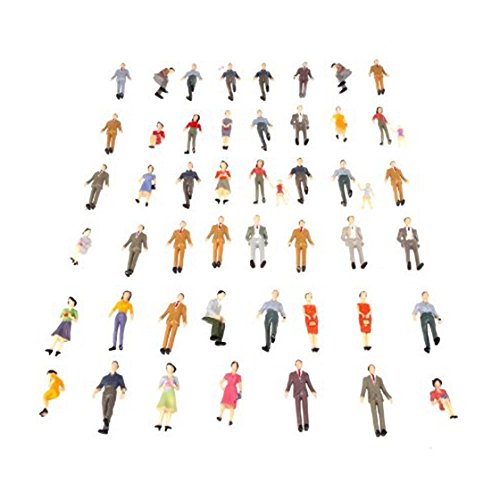 Gicd 50個 G スケール1:30 ミックス塗装済み完成品 模型 人々 トレイン パーク ストリート 旅客 フィギュア