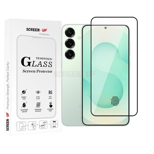 Image of ScreenUp Tempered Glass For Samsung Galaxy S25+ / Galaxy S24+ - Ultra Clear, 9H Scratch Resistant, Full Coverage, Easy Install Screen Protector