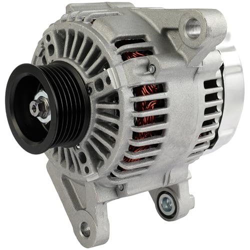 Image of SCITOO 13876 Alternator Fit for Jeep for Wrangler 4.0L 2001-2006 12V 117A CW 6-Groove Pulley, Replace# 13876N 13876 1210003810 1210003820 1210003821 56041565AB 56041864AA