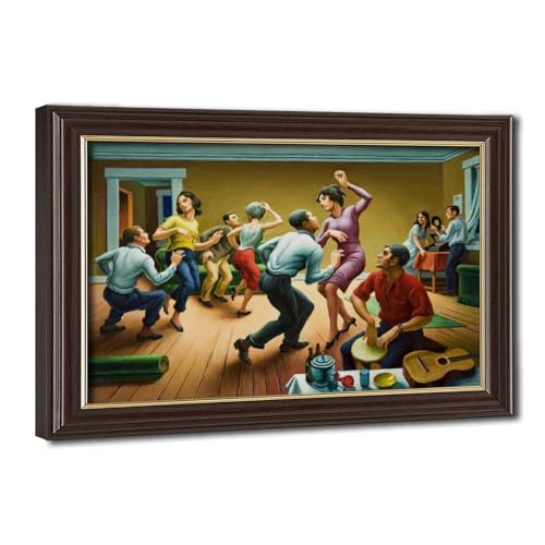 Cadre à suspendre Thomas Hart Benton The Twist Dance pour mur vide