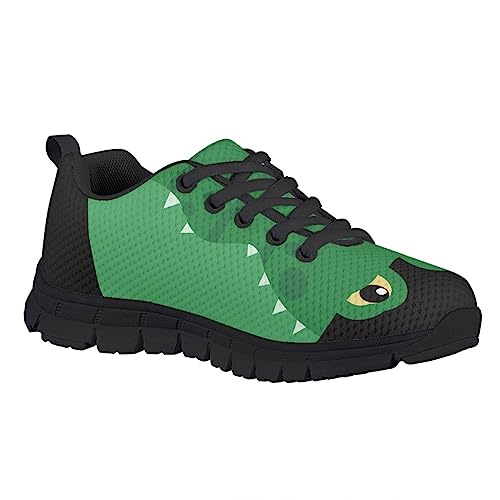 MARSVOVO Animal Print Sneakers for Kids Lightweight Breathable Non Slip Athletic Kids Running Shoes Black Sole Fashion Travel Playing Vocation School Walking Shoes for Boys Girls