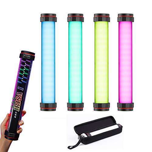 Falcon Eyes Irisa 1 RGB LED-Videoleuchte 13W 340mm Dimmable 2500K-9999K LED-Dauerlicht mit Magnetischer Absorption 20…