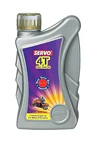 Servo 4T 20W-40 API SL Engine Oil for 4 Stroke 2/3 Wheelers (900 ml)