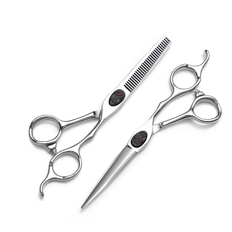 Ciseaux de coiffure professionnels 15 cm avec ciseaux à effiler de barbier haut de gamme