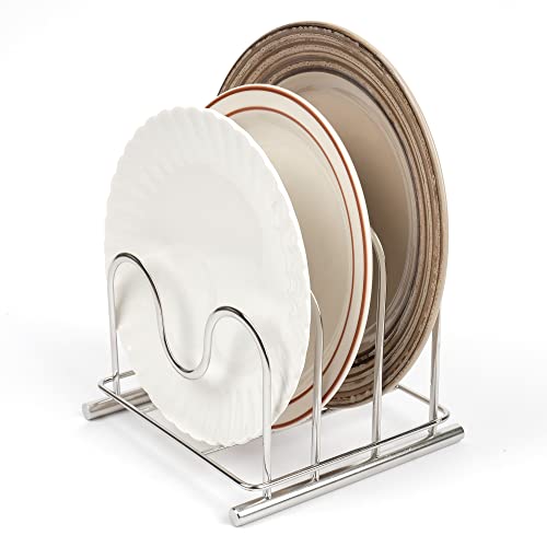 Lenith 304 Stainless Steel Wire Cutting Board Holder, Cutting Board Rack Organizer Kitchen With 3 Sectional #TOP3