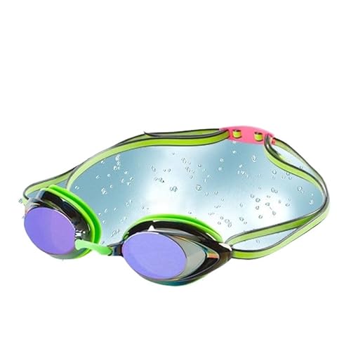 Electroplated Swimming Goggles Waterproof Anti-fog Adjustable Glasses With