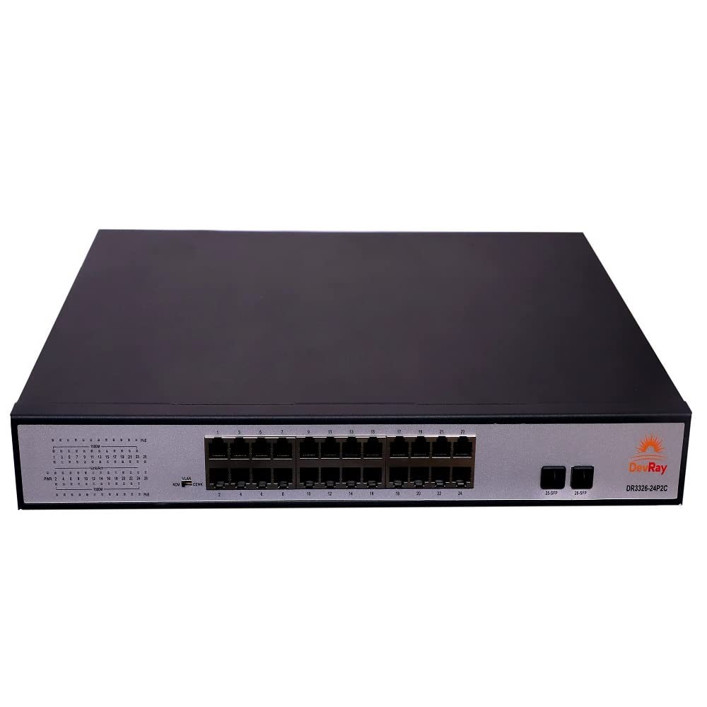 DevRay Unmanaged PoE Switch 24 Port | Plug-and-Play Devices |PoE Budget |-image-26