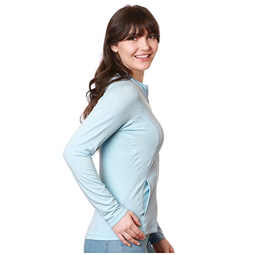 Nozone Lanai Full Zip Sun Protective Shirt for Women, UPF 50+3