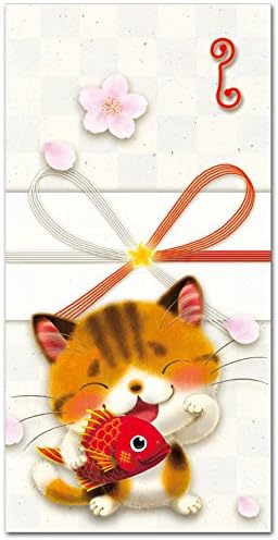 かわいいイラストぽち袋 お札サイズ 招き猫 祝儀袋 ５枚入り 年間定番