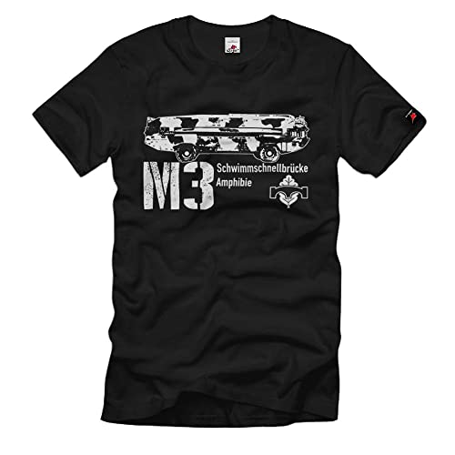 T-shirt M3 Fähren Bundeswehr Amphibie Noir XXXL Confort Grande Taille
