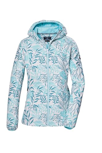 killtec Mujer Chaqueta softshell/chaqueta de exterior con capucha KOS 56 WMN SFTSHLL JCKT, hellaqua, 34, 42853-000