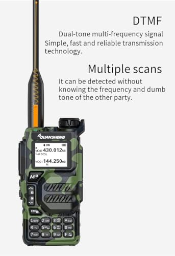 Quansheng UV-K5 Camouflage Tarnmuster Tragbares Dual-Band Zweiwege-Funkgerät (VHF/UHF) 5W FM Walkie Talkies (Grass Camouflage) – Bild 4