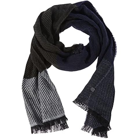 camel active Men's Lightly Scarf in Night Blue Cover