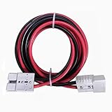 HYDTGZ Conectores de Batería para Carretilla Elevadora Conector de Carga Rápida de Batería de 350 A 600 V Conector de Carretilla Elevadora Eléctrica con Cable de 1/0 AWG de 200 Cm/6,56 Pies