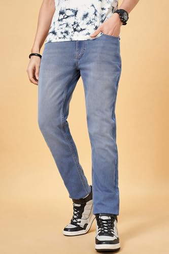 Image of Men's SF Jeans Light Blue Jeans Slim Tapered Fit,Light Blue,30
