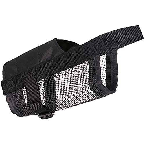 Trixie 19265 Maulkorb mit Netzeinsatz, Polyester, L–XL, schwarz