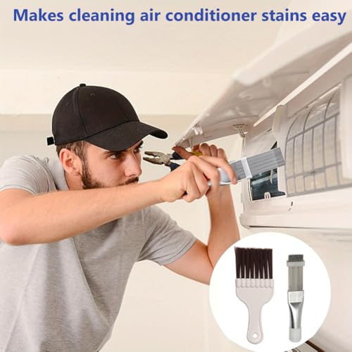 2Stück Kondensator Reinigung Kamm,Lamellenkamm für wärmepumpentrockner,Klimaanlage Kondensator Flosse Kamm,Trockner ReinigungsbüRste,Klimaanlage Kamm,Klimaanlage Fin Reiniger Spule Kondensator Bürste