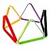 Billiard Ball Rack Triangle for 2.25” Pool Balls – Heavy-Duty ABS Plastic Pool Table Rack, Standard Size, 5 Color Options, Home or Bar Use (Red, Holds 15 Balls)